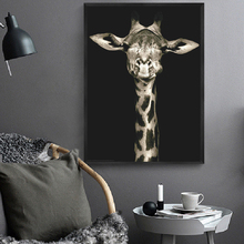 Top selling animal canvas painting Black And White Giraff Wall art Picture for Living Room Poster Decoration Picture No Frame 2024 - buy cheap