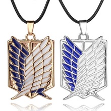 New Arrival Fashion Gold And Silver Color Feather Shield Pendant Rope Chain Necklace For Men/Women  Accessories Jewelry 2024 - buy cheap