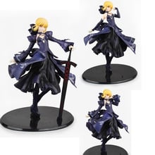 26cm Japanese Anime Fate Zero Fate Stay Night Black Saber Black Dress Action Figure Collection Toys Christmas Gift 2024 - buy cheap