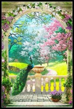 Counted Cross Stitch Kits Needlework Embroidery Crafts 14 ct Aida DMC Color DIY Arts Handmade Home Decor - Spring Arch 2024 - buy cheap