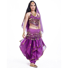Belly Dance Costume 5-pieces For Women Indian Dance Bollywood Costumes Bellydance Outfits Bellydance Suit With Pants 2024 - buy cheap