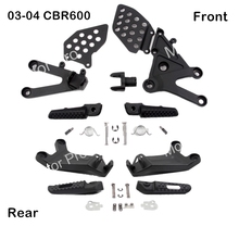 Footrests For Honda CBR600RR 2003 2004 Front Rear Foot Pegs Pedal Brackets Motorcycle Accessories CBR 600 RR CBR600 600RR 600CC 2024 - buy cheap