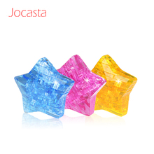 Lucky Star Shaped Puzzles For Children Non-Luminance Adult Puzzle DIY Kids Puzzles 3D Crystal Puzzle Jigsaw Assembly Model Toys] 2024 - buy cheap