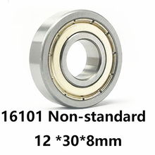 3pcs/lot 16101 Non-standard Deep Groove Ball Bearing 16101 12 *30*8mm  12*30*8 Bearing Steel Material Two-sided Metal Cover 2024 - buy cheap