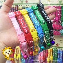 AHUAPET Leopard Dog Collar Chain Nylon Collar With Bell Dog Collars Chihuahua Pets Accessories For Small Pet Supplies Necklace E 2024 - buy cheap