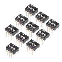 UXCELL 10 piezas negro interruptores DIP 1-3/4 posiciones de paso de 2,54mm para circuito placas PCB como palanca o accesorios de interruptor de encendido y apagado 2024 - compra barato