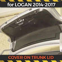 Cubierta protectora para la tapa del maletero del coche, cubierta protectora de plástico ABS para Renault Logan II 2014-2017, ajuste de estilo de coche 2024 - compra barato