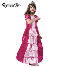 Reneecho disfraces de Halloween para niños niña rubí disfraz de princesa para niñas vestido de princesa para fiesta de cumpleaños disfraz de carnaval infantil 2024 - compra barato