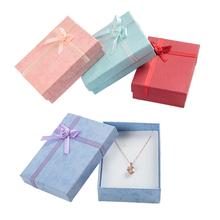 Caja de joyería de 8x11x cm, expositor de anillo, pendientes, collar, caja de regalo 2024 - compra barato