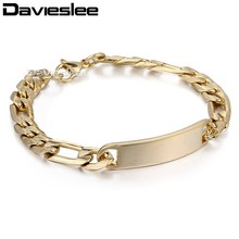 Pulsera de eslabones de acero inoxidable para hombre, cadena de eslabones de 6/7/8mm, Color dorado y plateado, joyería LKB445 2024 - compra barato