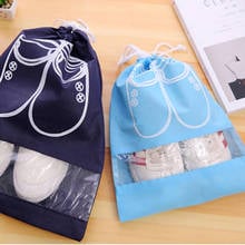 High Quality Non-Woven Laundry Shoe Bag 2 size Travel Pouch Storage Portable Tote Drawstring Storage Bag Organizer Cover 2024 - buy cheap