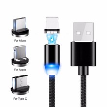 Magnetic Micro USB Cable For iPhone Samsung Magnet Charger USB Cable Fast Charging USB Type C Cable Charger Data Cable 2024 - buy cheap