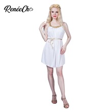 Disfraces de Halloween para mujer, vestido griego blanco, diosa Toga, vestido sensual elegante para fiesta de carnaval histórico 2024 - compra barato