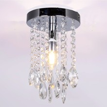Lámpara de araña de cristal LED, accesorio de iluminación moderno, Mini lámpara colgante de cristal, lustre, AC110-260V 2024 - compra barato