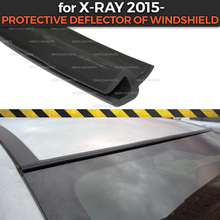 Deflector de protección para coche Lada x-ray, PROTECCIÓN DE GOMA de parabrisas con función aerodinámica, cubierta de diseño, accesorios de almohadilla, 2015 2024 - compra barato