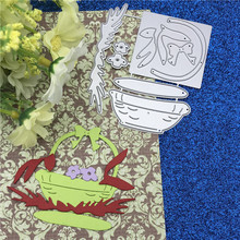 Corte De Metal Morre corte flor Cesta Padrão de Estêncil para DIY Álbum Scrapbooking Embossing Cartões de Papel Artesanato Deco Die 2024 - compre barato
