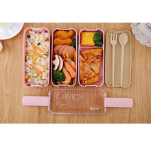 3 Layer Lunch Box Microwavable Bento Box Plastic Lunchbox Food Container Portable Snack Picnic Lunch Box With Chopstick Spoon 2024 - buy cheap