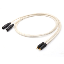 Pair QED Silver-Platedr OFC Pure Copper RCA Male to XLR Male Audio Interconnect Cable 2024 - buy cheap