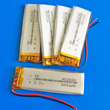 5 pcs 3.7V 500mAh lipo polymer lithium rechargeable battery for MP3 MP4 GPS DVD bluetooth recorder headset smart watch 402060 2024 - buy cheap