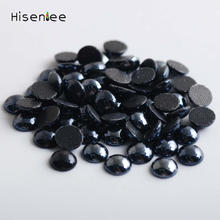 Black Ceramic Dome Studs Hot fix Flatback Rhinestones Hotfix Stone Heat Transfer Design Top quality hotfix Rhinestone 6MM 2024 - buy cheap