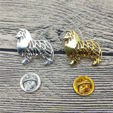 New Shetland Sheepdog Brooches and Pins Trendy Animal Metal Suit Brooches Men Fashion Pet Jewellery 2024 - buy cheap
