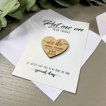 personalize Heart Wedding wooden Save the Date Magnets with invitations bridal shower party favors company gifts invites 2024 - buy cheap