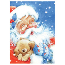 Dpsupr Full Square/Round Diamond Painting Cross Stitch 3D Embroidery Santa Claus Dog DIY 5D Moasic Home Decor Gift Christmas 2024 - buy cheap