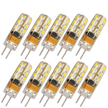 10pcs/lot G4 LED Lighting Bulbs 2W LED Spotlight Bulb Lamp in crystal Lighting lamp AC DC 12V 3014 SMD 2024 - buy cheap