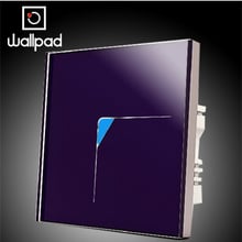 1 Gang 2 Way Wholesale Wallpad Luxury Purple Wall Switch Light Switches,110~250V 220V Touch Wall Switch LED 10A,Free Shipping 2024 - buy cheap