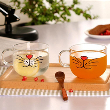 550ml Funny Cat Beard Glass Mug Creative Coffee Milk Cups Breakfast Mugs Milk Lemon Juice Cup Microwave Safe home Novelty Gifts 2024 - buy cheap