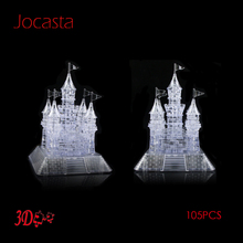 3D Crystal Castle Building Puzzle Musical Flashing LED Light Kids Assembling Intelligent Toys Jigsaw Puzzle Toys For Kids Gifts] 2024 - buy cheap