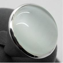Rare White Opal Cat Eye 24mm 925 Sterling Silver Jewelry Ring Size 7/8/9/10>>> women men silver 925 Free shipping 2024 - buy cheap