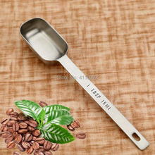 100pcs 15ml Stainless Steel Measuring Spoons With Scale Coffee Bean Powder Measuring Long Handle Spoon Kitchen Tool 2024 - buy cheap