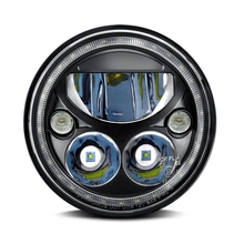 Universal Motos 7 Polegada Vortex Redonda LED de Halo Farol Para Jeep Wrangler JKY60 Indiano Lada Niva 4x4 ETC 2024 - compre barato