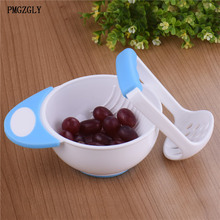 Kid baby Learning Dishes Grinding Bowl, Baby Handmade Grinding Fruit Supplement,Children Infant Food Mill Bowl Feeding Dishes 2024 - buy cheap
