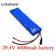 Hk liitokala bateria de íon de lítio 24v 4ah 7s2p 18650, 29.4v 4000mah bicicleta elétrica ciclomotor/elétrica não inclui carregador 2024 - compre barato
