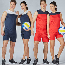 Индивидуальные мужские и женские наборы для волейбола, спортивная одежда для футбола, футбола, волейбола, майки, шорты, униформа для тренировок, костюм для бега 2024 - купить недорого