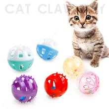 Juguete de plástico transparente para gatos, productos divertidos para jugar con cascabel, Cascabel, Chase, sonajero 2024 - compra barato