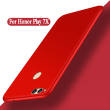 Чехол для huawei honor play 7x, силиконовый роскошный чехол для мобильного телефона, чехол для huawei honor 7x, мягкая задняя крышка из ТПУ, 5,93 2024 - купить недорого
