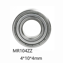 10pcs/lot MR104ZZ Deep Groove Ball Miniature Mini Bearings MR104ZZ MR104-Z  4*10*4mm  4*10*4 52100 Chrome Steel Material 2024 - buy cheap