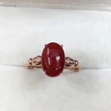 KJJEAXCMY-Anillo de rubí con incrustaciones de plata 925, joyería de boutique, Coral rojo Natural, detección de soporte 2024 - compra barato