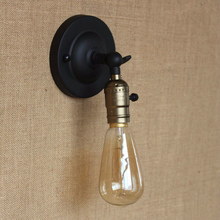 Interruptor de perilla Retro Industrial, lámpara de pared, decoración del hogar E27 wandlamp, candelabro de pared para dormitorio 2024 - compra barato