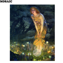 diamond painting beautiful girl fairy Pictures rhinestones Diamond mosaic full display 5d diy diamond embroidery mosaic D47 2024 - buy cheap