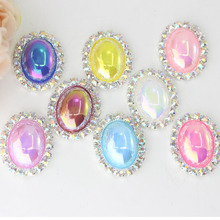 25mm Colorido Pedrería de Diamantes Para Las Mujeres Ropa Botón de Madera Hechos A Mano Botones Accesorios de Costura Scrapbook Botões 2024 - compra barato