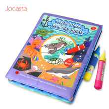 Livros de desenho mágico divertido com água, livro de pintura reutilizável com 2 canetas para crianças, brinquedos educativos infantis para a primeira infância! 2024 - compre barato