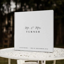 Personalizado White Wedding Guest Book Alternativa Personalizado Nome Data Em Branco Livro De Convidados Do Casamento Mr Mrs Guestbook Do Casamento Tema Branco 2024 - compre barato