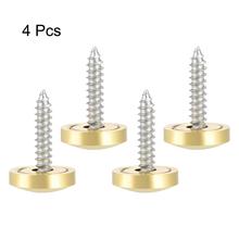 UXCELL Mirror Screws Kits Decorative Cap Cover Nails Polished Stainless Steel Gold 14/16/18/22mm for Tea Tables Wardrobes 4pcs 2024 - buy cheap