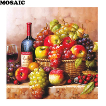 5d diy pintura diamante uvas de fruta, diamante bordado inteiramente de strass quadrado mosaico artesanal bordado artesanato decoração de casa 2024 - compre barato