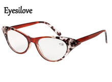 Eyesilove fashion women reading glasses big frame cat eye presbyopia glasses reading eyeglasses from +1.00 to +3.50 2024 - buy cheap