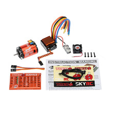 SkyRC 3250KV 10.5T 2P/CS60 60A Brushless Sensored Sensorless Moto ESC LED Program Card Combo Set For 1/10 1/12 RC Car 2024 - buy cheap